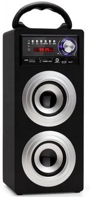Image de Enceinte Bluetooth portable, 600 mAh, noire