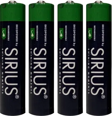 Produktbild von Sirius AAA Akkus DecoPower 4 Stück
