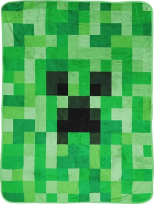 Produktbild von Minecraft Decke Creeper 150x200 cm Kuscheldecke passend zur Bettwäsche