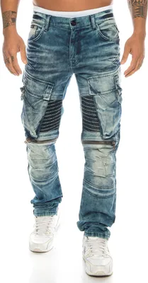 Produktbild von Cipo & Baxx Herren Regular Fit Jeans BJ5230 Blau, W34/L32