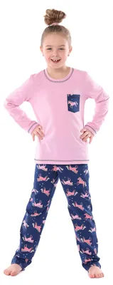 Produktbild von Merry Style Mädchen Schlafanzug MS10-215(Rosa/Einhorn, 110)