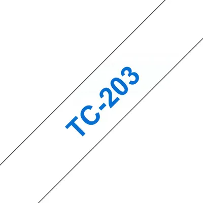 Produktbild von Brother TC-203 Etiketten erstellendes Band Blau auf weiss