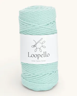 Produktbild von Loopello Baumwollkordel Classic 3 mm 100 m – Mint
