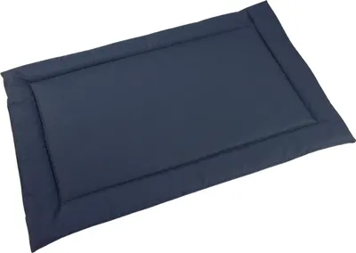 Zdjęcie produktu dla Wodoodporne legowisko dla psa rozmiar 90x60 cm – trwałe, łatwoczyszczące, codura, mata dla małych, średnich i dużych psów, do domu i na zewnątrz – kolor granatowy