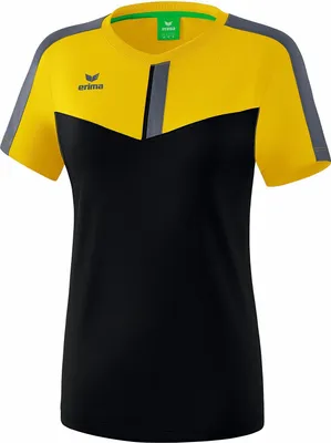 Produktbild von Erima Squad Damen T-Shirt - schwarz/grau/gelb schwarz/grau/gelb 44