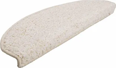 Immagine prodotto di vidaXL Tappeto per gradini 30 pezzi 65x21x4 cm Bianco Semicircolare Grande