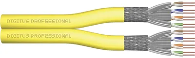 Zdjęcie produktu dla Digitus DK-1743-A-VH-D-1, 100 m, Cat7a, S/FTP (S-STP), Żółty