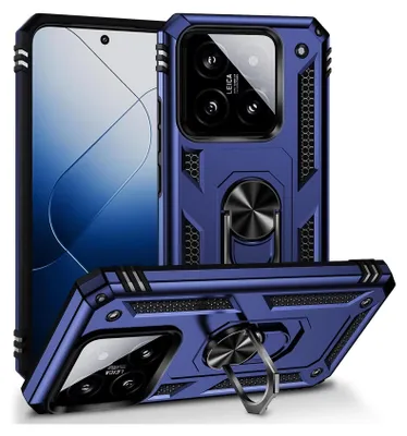 Produktbild von Armor Shield Handyhülle für Xiaomi 14 Pro Hülle Ultra Hybrid Case Handy Schutzhülle, Blau