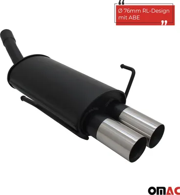 Produktbild von Novus Sportauspuff für Opel Astra H Fließheck 2x76mm RL-Design  mit ABE