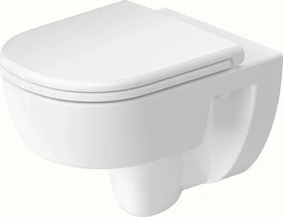 Immagine prodotto di WC suspendu Duravit D-Code, avec charnières prémontées, à fond creux, rimless, 370x540x360mm, blanc brillant, 2513090021, 2513090021