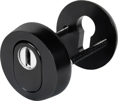 Produktbild von Schutzrosette SR - 5002 PZ Schwarz Pulverbeschichtet Sicherheitskl. ES2 mit ZA