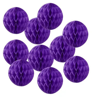 Image de Lot de 10 fleurs en papier violet foncé pour la décoration