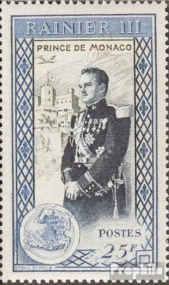 Produktbild von Briefmarken Monaco 1950 Mi 413 postfrisch Rainer III.