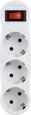 Produktbild von Hepoluz 3 Steckdosen Mit Schalter Mehrfachsteckdose Silber One Size / EU Plug 220V Silber One Size