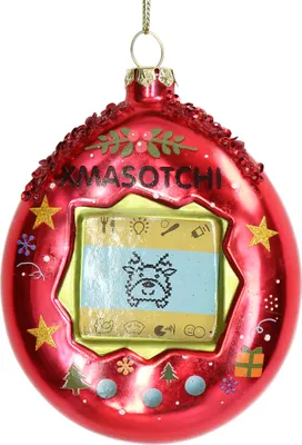 Produktbild von Christbaumschmuck 11,6cm Glas Mini Spielkonsole Figur Rot