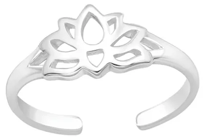Produktbild von Zehenring Lotus: Zehring Silber 925 „Lotusblume“