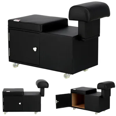Obrázek produktu pro Kosmetický taburet pouf Pedikúra Opěrka nohou