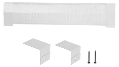 Immagine prodotto di Copertura per radiatore in acciaio SucceBuy, 917 x 81 x 193 mm, copertura frontale per radiatori elettrici, copertura di ricambio resistente per la camera da letto, bianca