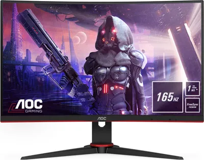Produktbild von AOC G2 C24G2AE/BK, 59,9 cm (23,6"), 1920 x 1080 pikseli, Full HD, LED, 1 ms, czarny, czerwony