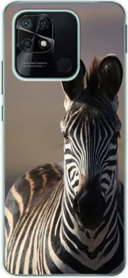 Produktbild von König Design Hülle kompatibel mit Xiaomi Redmi 10C Kunststoff Soft Handyhülle - Handy Case Zebra
