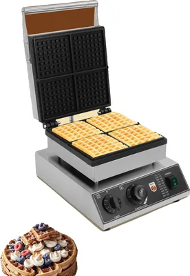 Zdjęcie produktu dla Gofrownica, nieprzywierająca powłoka, regulacja temperatury, 4