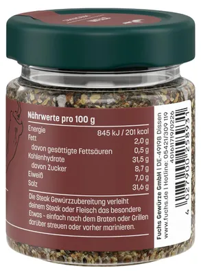Produktbild von Steak Gewürzzubereitung