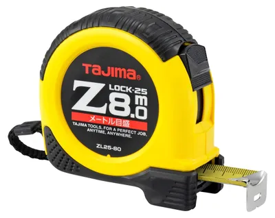 Obrázok produktu pre Tajima Bandmaß Z-LOCK Länge 8 m Breite 25 mm Dual-Lock-Bandmaß mit NylonCoat