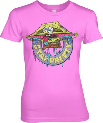 Immagine prodotto di SpongeBob - Maglietta Stay Pretty Girly - Media - Rosa