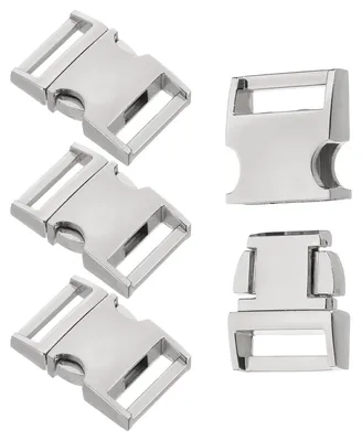 Produktbild von Schnellverschluss - 20 mm - Für Rucksackgurte, Bauchtaschen und Hundehalsbänder - Silber - 4 Stück