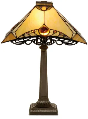 Obrázok produktu pre Stolná lampa Tiffany Ø 50x49 cm prírodná farebná