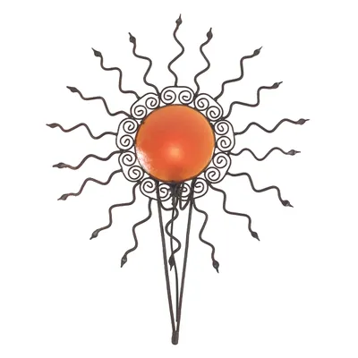 Produktbild von Wandleuchten - Dekowandleuchte "ORIENT", Wandlampe im Orientalischer Stil, aus Metall und Kunststoff in orange, 70 cm hoch, Ø 55 cm, 55 cm tief, E14-Fassung