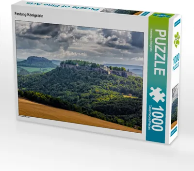 Produktbild von CALVENDO Puzzle Festung Königstein | 1000 Teile Lege-Größe 64x48cm Foto-Puzzle für glückliche Stunden