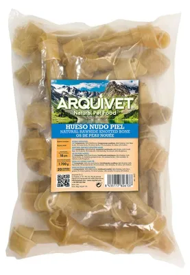Imagen del producto de ARQUIVET, piel de hueso para perros, 18 cm, bolsa con 20 unidades, huesos para perros, S