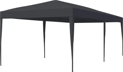 Produktbild von paramondo Steckpavillon SP-3, 6 x 3 m, anthrazit wasserdichtes Stahl‑Gartenzelt inkl. Tasche & Zubehör