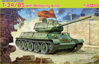 Obrázok produktu pre Modelová stavebnice Tank 6266 - T34/85 s BEDSPRING ARMOR (1:35)