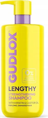 Image de Shampooing nourrissant GUDLOX à l'huile de ricin et à la kératine, 400 ml