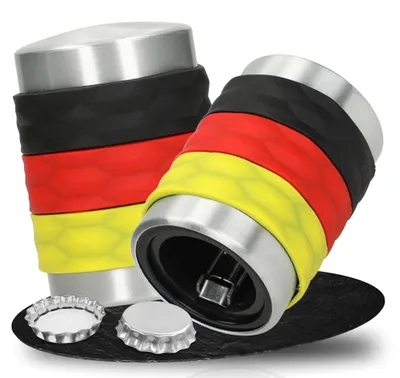 Produktbild von Kapselheber "Nations" - Stilvoller Flaschenöffner, perfekt für Ihre nächste Feier oder Grillparty! - Deutschland-Farben