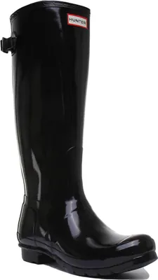 Imagen del producto de Hunter Original para mujer Botas de lluvia ajustables y brillantes Negro – undefined / Negro