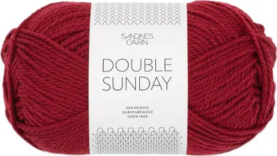 Produktbild von Sandnes Double Sunday 50g 4236 dyp rød