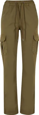Produktbild von Urban Classics Ladies - High Waist Twill Cargo Hose - 5XL