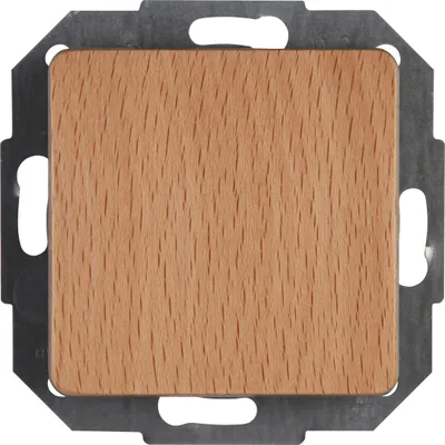 Zdjęcie produktu dla Kopp 619331081, Przyciskany przełącznik, Połysk, Drewno, IP20, IK00, 250 V