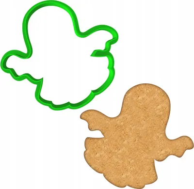 Produktbild von Cookie Monster "Duszek 8" Keksform Halloween Grün