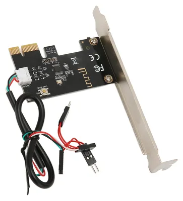 Image de Carte PCIe avec bouton de réinitialisation de l'alimentation, contrôle précis, broches plaquées or renforcées et télécommande APP pour PC de bureau