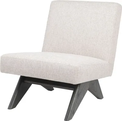 Produktbild von Casa Padrino Luxus Lounge Sessel Naturfarben / Braun 60 x 81 x H. 75 cm - Wohnzimmer Sessel - Luxus Möbel