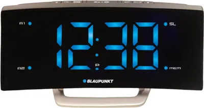 Obrázek produktu pro Blaupunkt CR7USB, Digitální budík, Obdélník, Černá, FM, PLL, LCD, 4,7 cm (1.85")