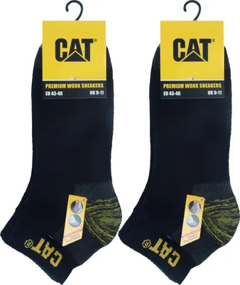 Produktbild von Caterpillar 6 Paar Premium Socken / Arbeitssocken / Arbeitssneaker Doppelt Verstärkte Spitze Ferse Blau47-50