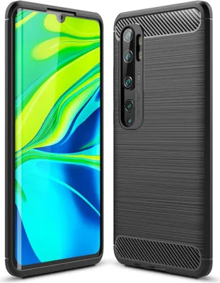 Produktbild von Schutzhülle Handyhülle für Xiaomi Mi Note 10 Case Cover Carbon Optik Schwarz