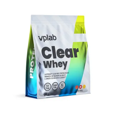 Produktbild von VPLab Clear Whey Isolat 500 g 20 Portionen Red Bull Geschmack für Muskelaufbau