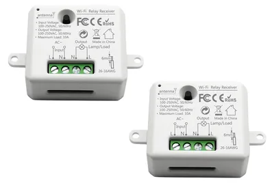 WLAN-Schaltrelaismodul, Smart Home Switch, 2 Stück, Timer, Google Home
