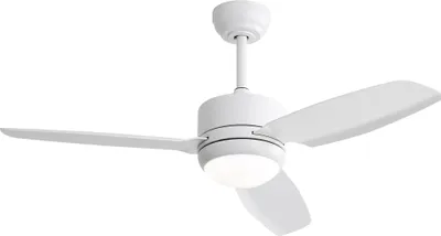 Immagine prodotto di Ventilatore da soffitto Fortuna Lai da 46 pollici Nuovo design con illuminazione a LED – 3 pale in ABS, 6 livelli di velocità e motore CC ad alta efficienza